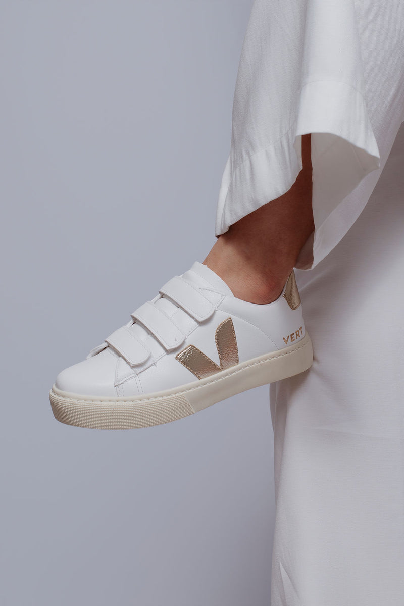 Vr Velcro Branco/ouro