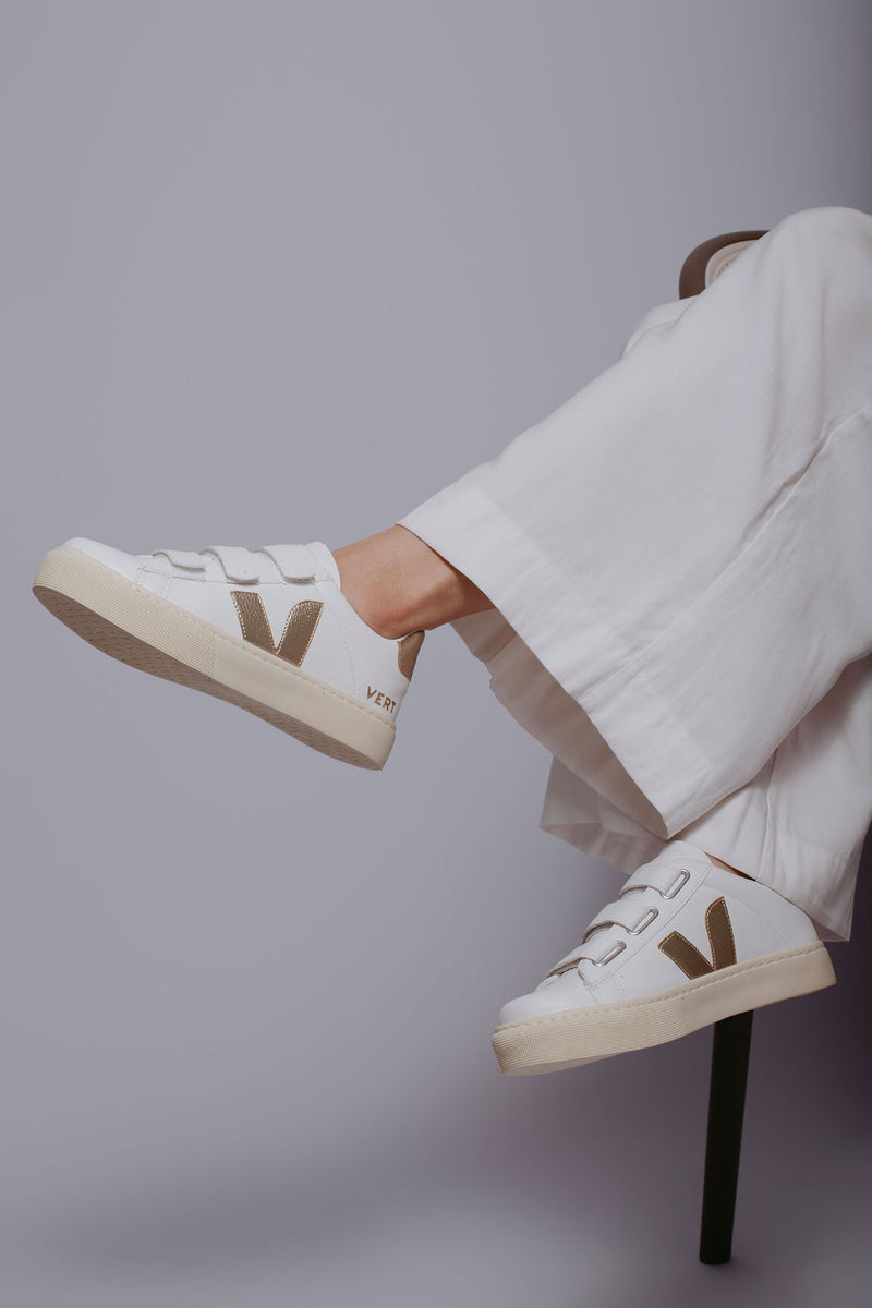 Vr Velcro Branco/ouro