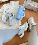 Nb 9060 Branco Cinza Detalhe Azul