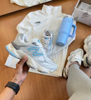 Nb 9060 Branco Cinza Detalhe Azul