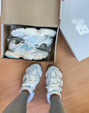 Nb 9060 Branco Cinza Detalhe Azul