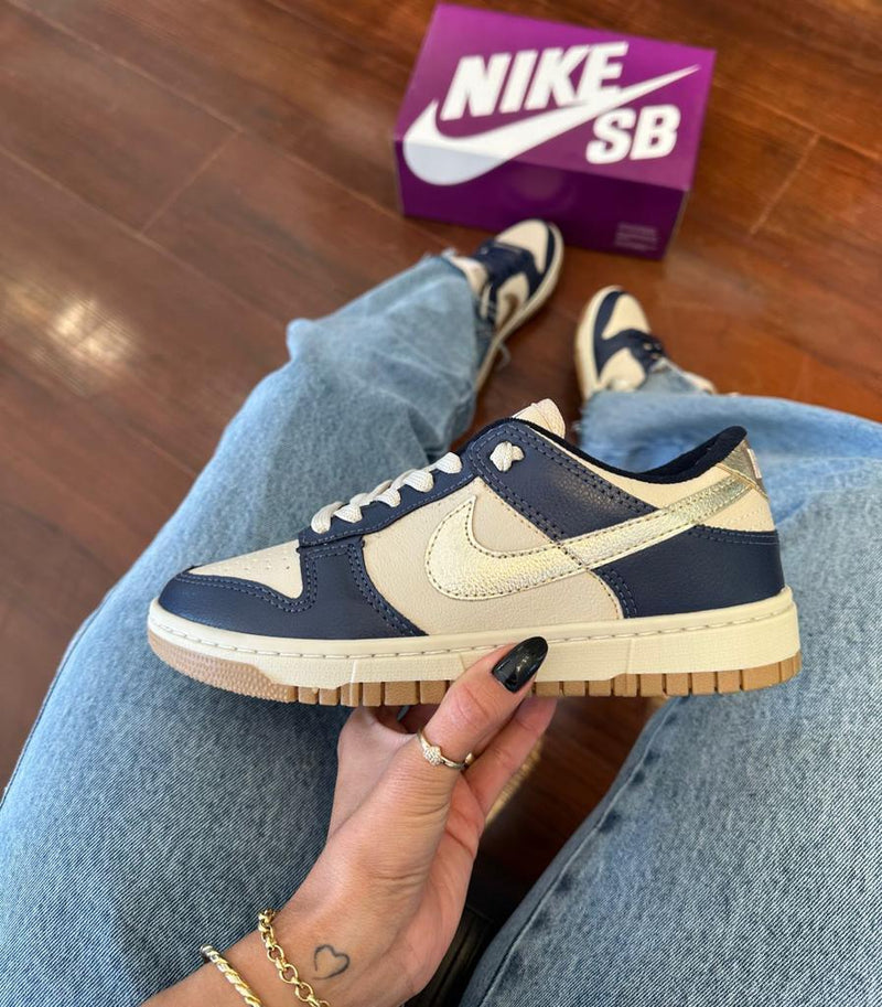 Nk Dunk Low Pro Marinho/Ouro