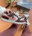Nk Dunk Low Pro Nobuk Vinho/Rosa