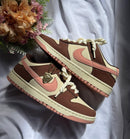 Nk Dunk Low Pro Nobuk Vinho/Rosa