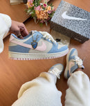 Nk Dunk Low Pro Nobuk Azul/Rosa