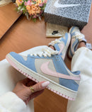 Nk Dunk Low Pro Nobuk Azul/Rosa