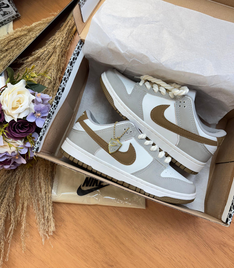 Nk Dunk Low Pro Nobuk Cinza