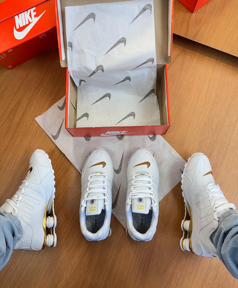 Nk Shox NZ Prime Branco/Ouro