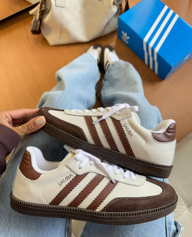 Ad Samba OG Branco/Coffe