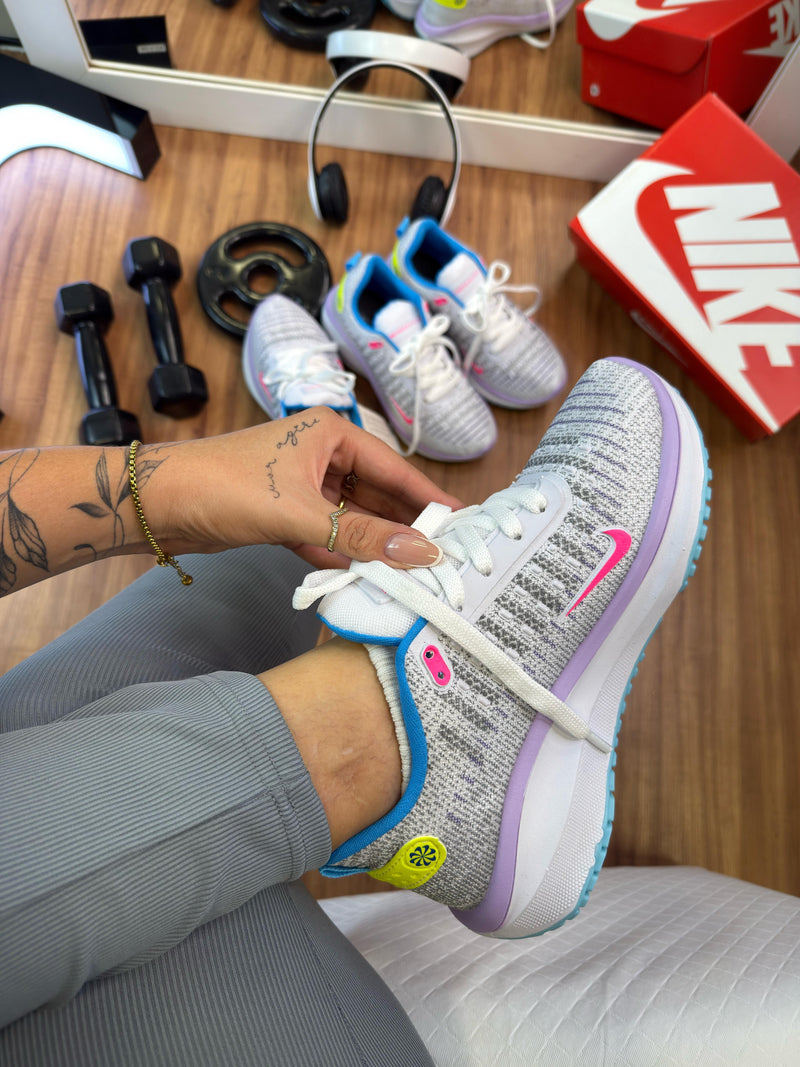 Nk React Infinity Run 4 Cinza/Lilás