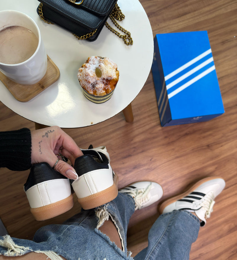 Ad Samba Off White/Preto