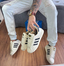 Ad Super Star Off White/Preto