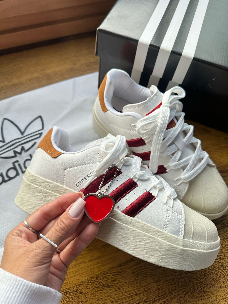 Ad Super Star Bonega Branco/Bordo