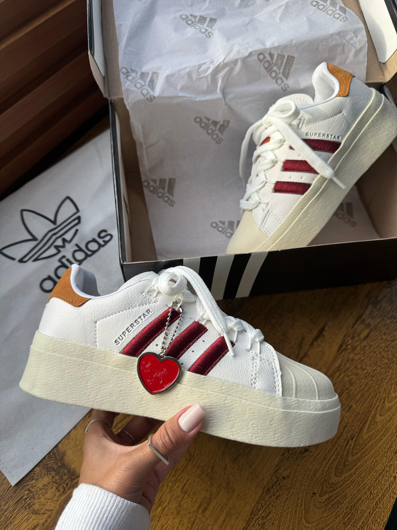 Ad Super Star Bonega Branco/Bordo