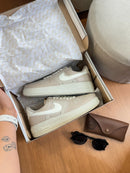 Nk Air Force f1 luxo Bege/Bco