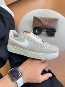 Nk Air Force f1 luxo Bege/Bco