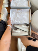 Nk Air Force f1 luxo Bege/Bco