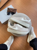 Nk Air Force f1 luxo Bege/Bco