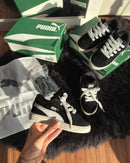 Pm Suede XL Infantil Pto/Branco