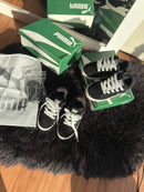 Pm Suede XL Infantil Pto/Branco