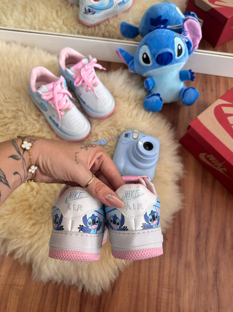 Nk Air Force Infantil Stitch Azul