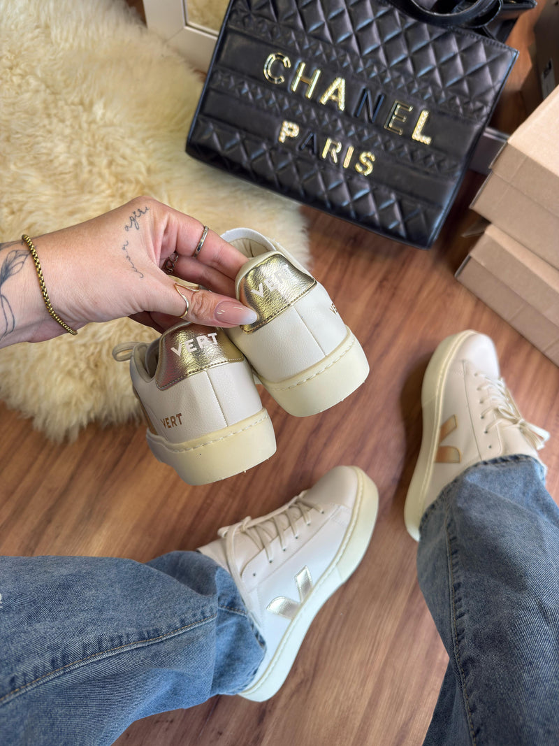 Vr Cadarço Off White/Ouro