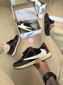 Nk Air Jordan Travis Scott Preto Marrrom