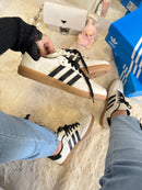 Ad Samba Couro Off White/Preto