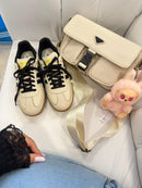 Ad Samba Couro Off White/Preto