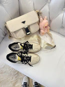 Ad Samba Couro Off White/Preto