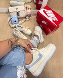 Nk Air Force GS Prime Off White/Blue