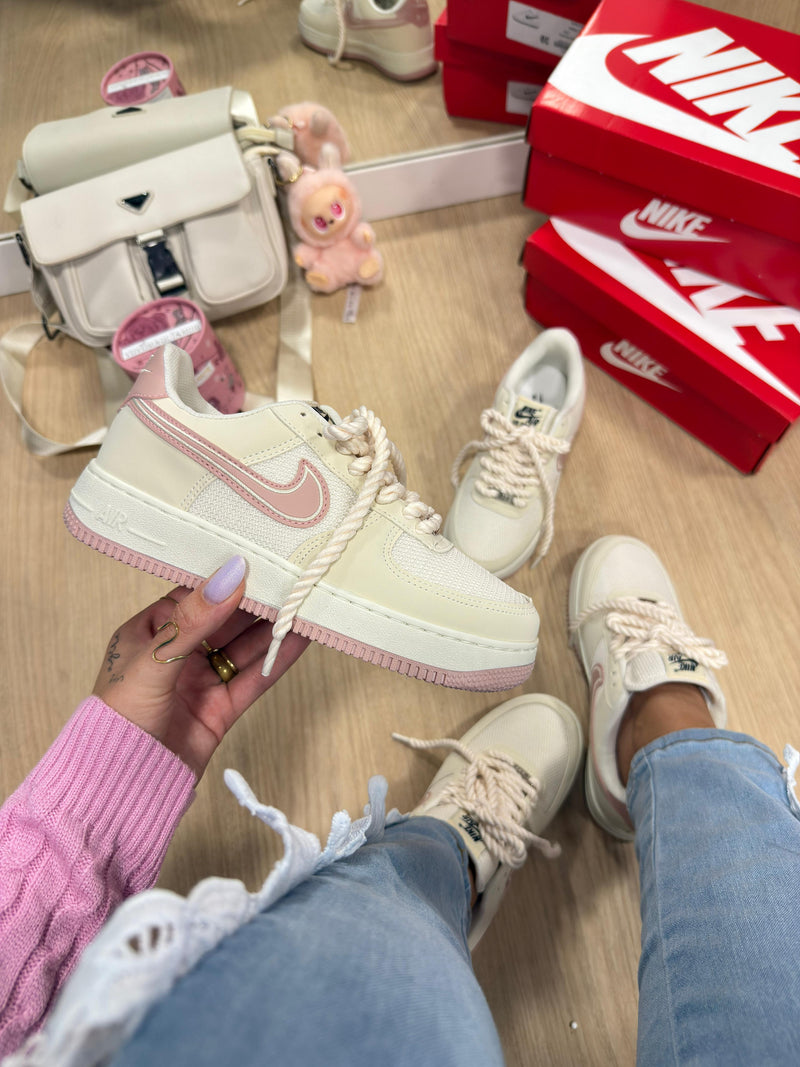 Nk Air Force GS Prime Off White/Rose