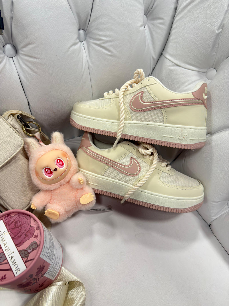 Nk Air Force GS Prime Off White/Rose