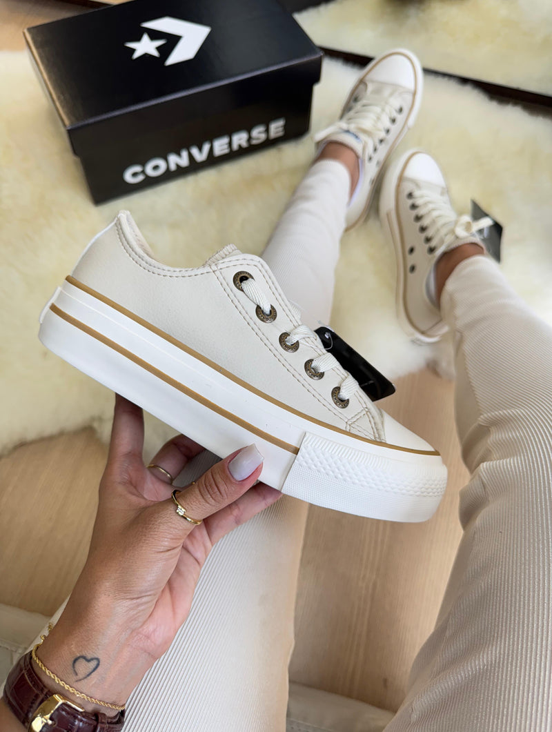Converse Star Plataforma Areia Pu