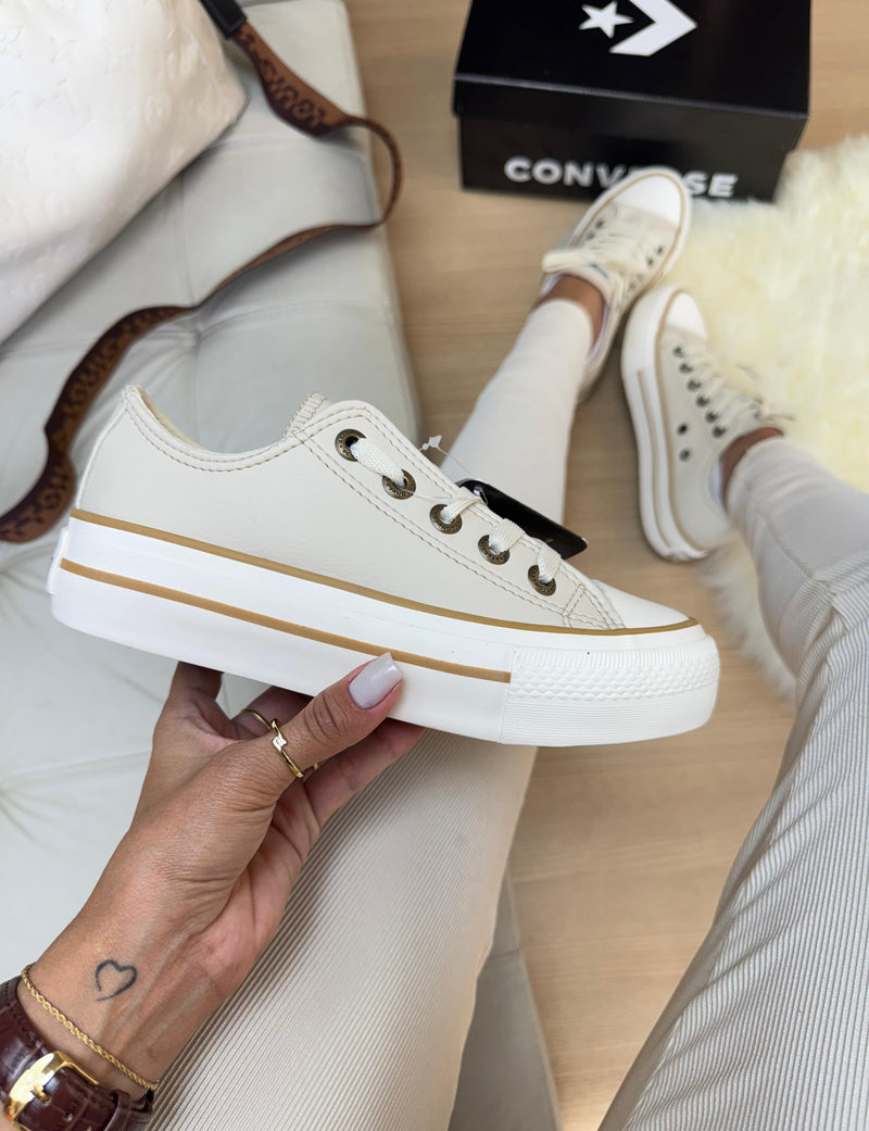 Converse Star Plataforma Areia Pu