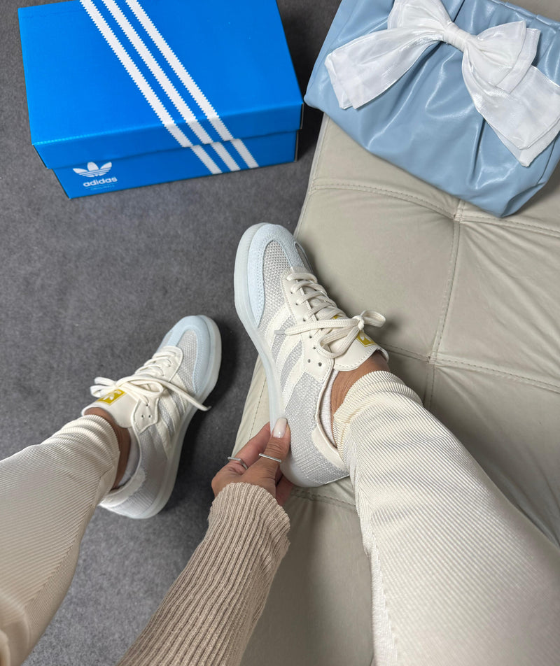 Ad Samba OG tricô Off/Celeste