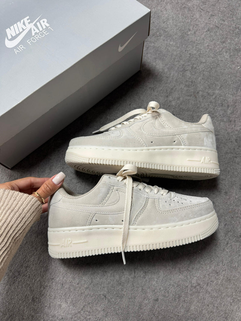 Nk Air Force F1 Luxo Cinza Aveludado