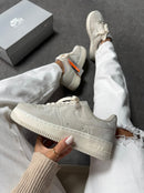 Nk Air Force F1 Luxo Cinza Aveludado