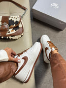 Nk Air Force F1 Luxo Bco Café