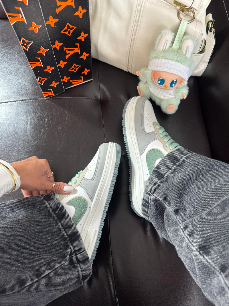 Nk Air Force X  LV Cinza Verde