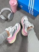 Ad Adizero Boston 12 Cinza/Rosa