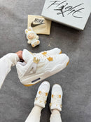Nk Air Jordan 4 Off/Ouro