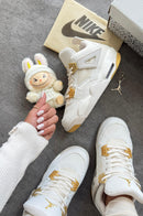 Nk Air Jordan 4 Off/Ouro