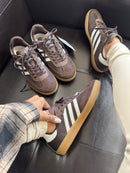 Ad Samba OG Carbono Tricô Couro Chocolate