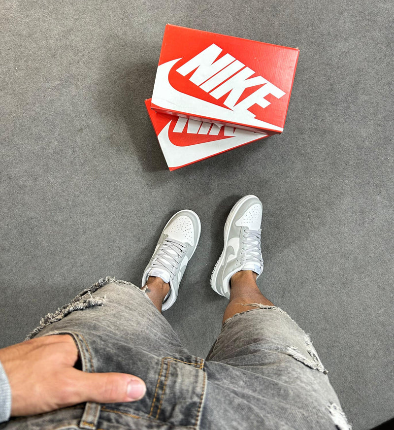 Nk Dunk Low Branco Cinza