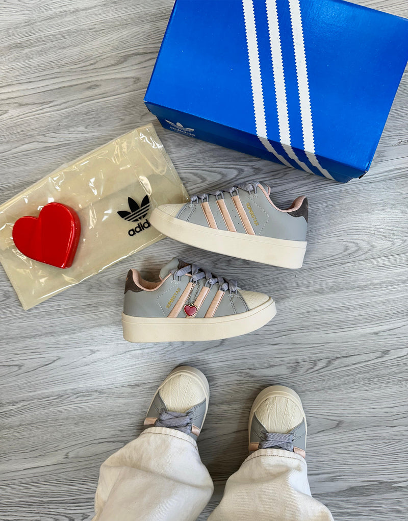 Ad Superstar Bonega Azul/Rosê