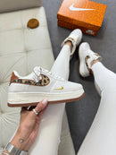 Nk Air Force F1 Off/Animal Print