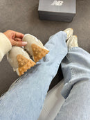 NB 327 Couro Bege Branco