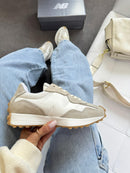 NB 327 Couro Bege Branco