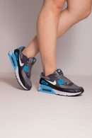 Nk Air Max 90 Grafite Azul